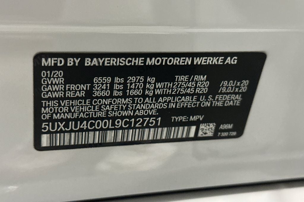 2020 BMW X5 M50i
